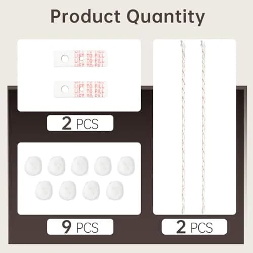 MEIJIAYOU Mechanical Lighter Replacement Kit | Compatible with Zippo, Cotton & Wick, 2 Pack thumbnail 2