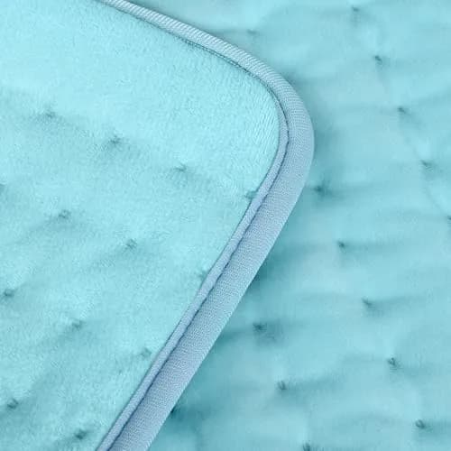 Deepsoon Electric Heating Pad for Back, Neck, Abdomen, Legs (33x17 Inch, Baby Blue) | Fast Heat & Auto Shut Off - main product image