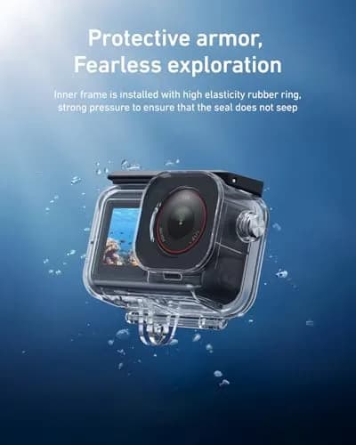 TELESIN Waterproof Case Combo for DJI Action 6 with Floating Stick | 60m Deep Diving Scuba Snorkeling Housing thumbnail 6