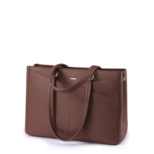 LOVEVOOK Lunch Tote Bag for Women, 15.6 in | Leakproof Cooler & Laptop Bag, Cinnamon thumbnail 9