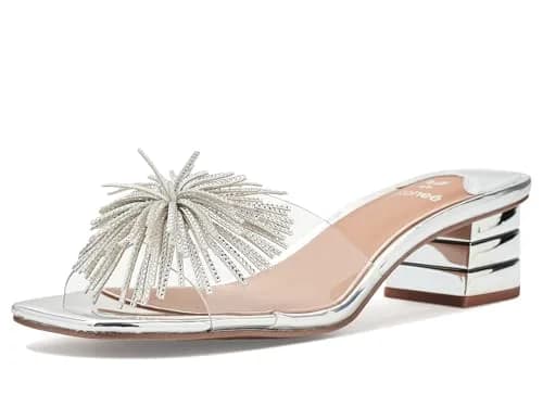J.Reneé Ozara Slip On Sandals 12 Wide | Synthetic Vinyl, 1.75 Inch Heel thumbnail 1