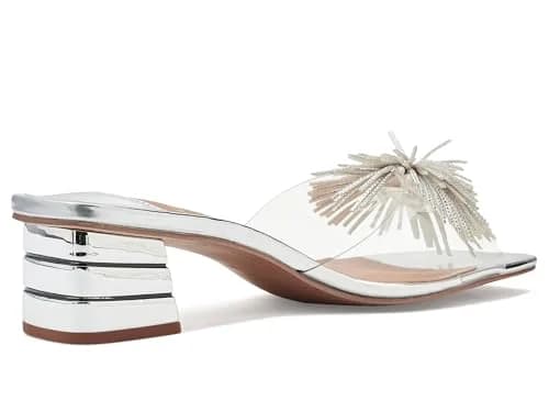 J.Reneé Ozara Slip On Sandals 12 Wide | Synthetic Vinyl, 1.75 Inch Heel thumbnail 4
