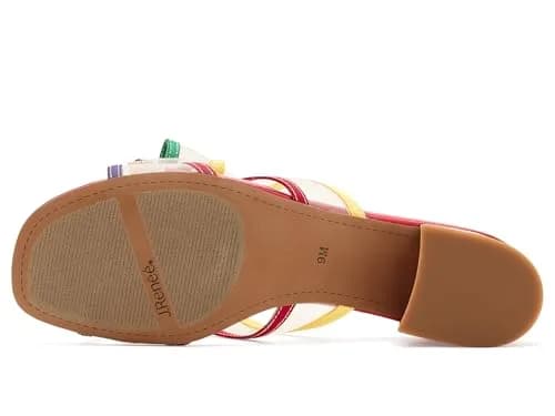 J.Reneé Finola Slip-On Sandals 8 Medium Bright Multi | 1.5 inch Block Heel, Mesh & Foam Support thumbnail 5