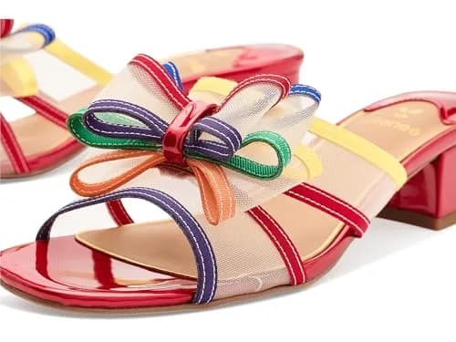 J.Reneé Finola Slip-On Sandals 8 Medium Bright Multi | 1.5 inch Block Heel, Mesh & Foam Support thumbnail 6
