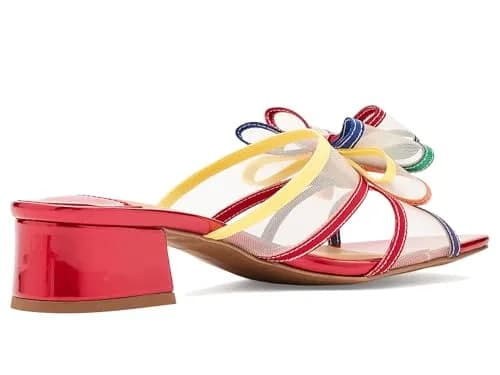J.Reneé Finola Slip-On Sandals 8 Medium Bright Multi | 1.5 inch Block Heel, Mesh & Foam Support thumbnail 3