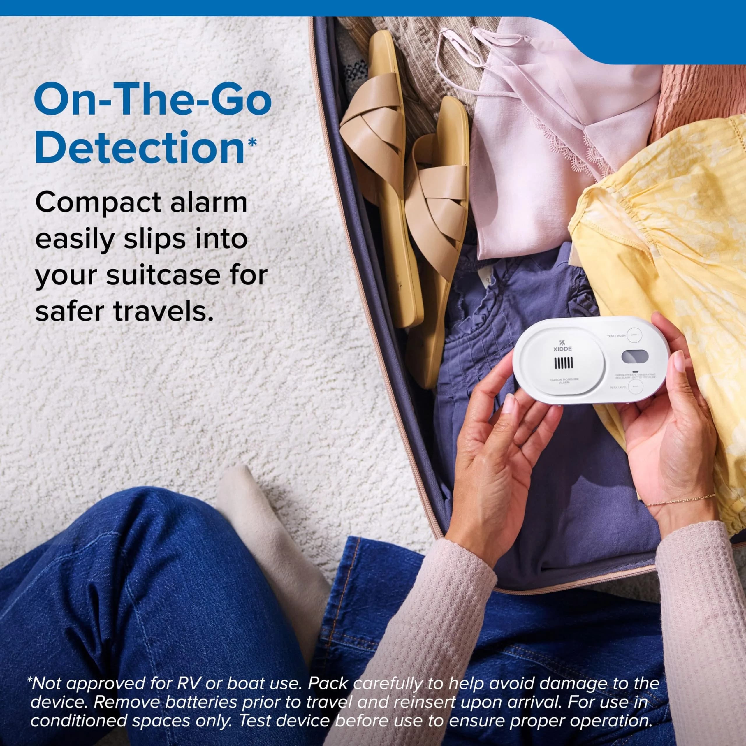 Kidde COBD Carbon Monoxide Detector | Battery-Powered, Digital Display, 85 dB Alarm - view 5