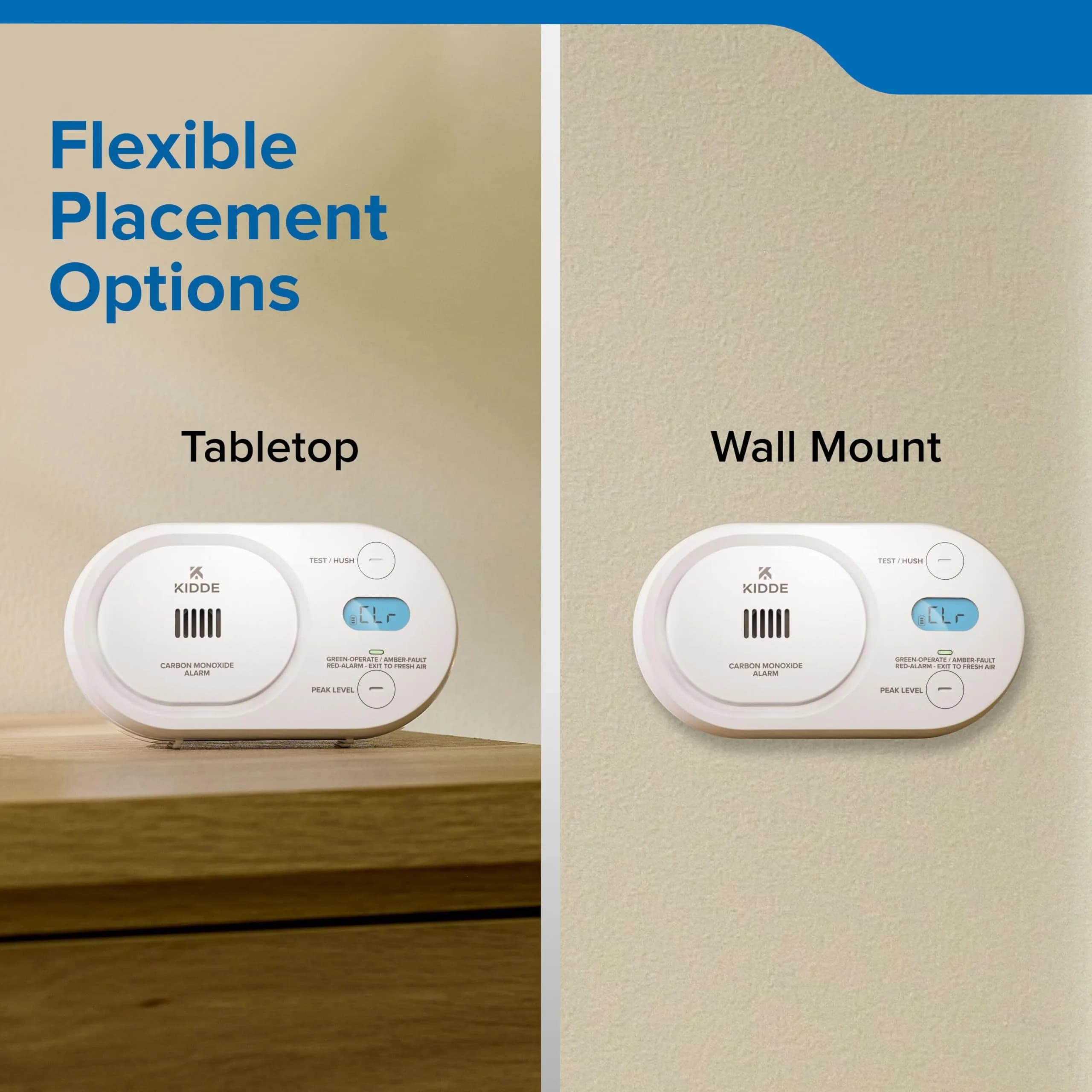 Kidde COBD Carbon Monoxide Detector | Battery-Powered, Digital Display, 85 dB Alarm - view 6