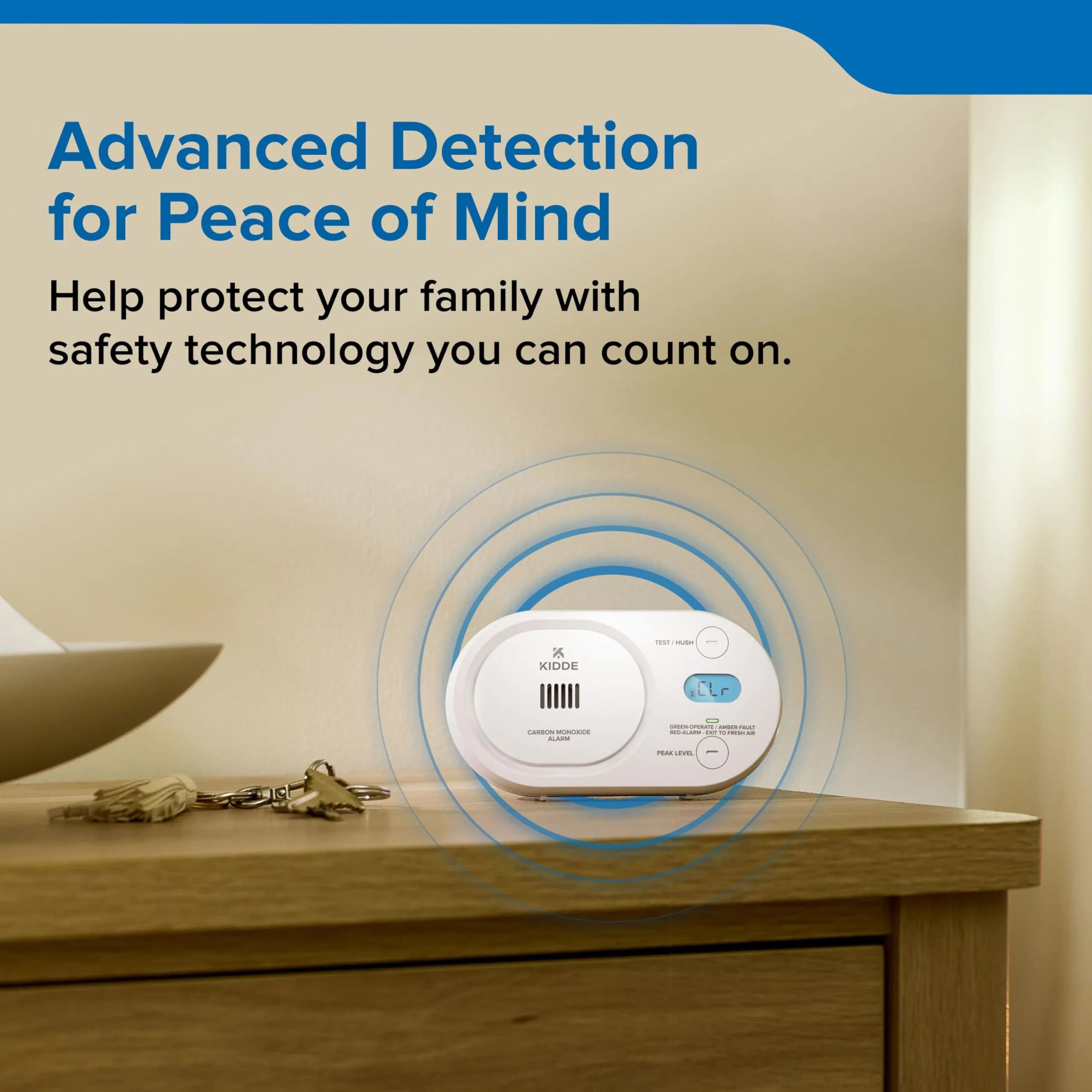 Kidde COBD Carbon Monoxide Detector | Battery-Powered, Digital Display, 85 dB Alarm - view 9