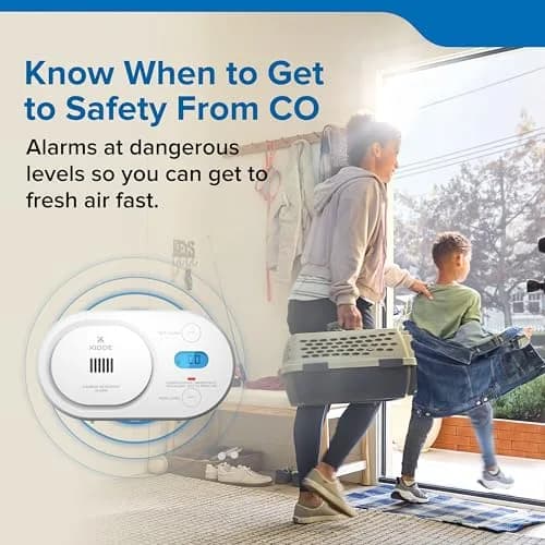 Kidde COBD Carbon Monoxide Detector | Battery-Powered, Digital Display, 85 dB Alarm thumbnail 2