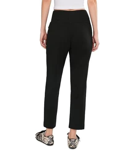 Pact Women's Airplane Tapered Leg Pants Chino Pants Black S | Organic Cotton, Mid Rise, Tapered Fit thumbnail 4