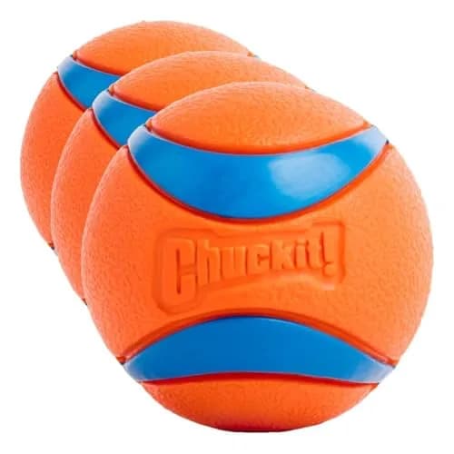 Chuckit! Ultra Ball Dog Toy - Medium 2.5-inch Rubber Fetch Ball | 3-Pack, Floating, High Bounce thumbnail 1