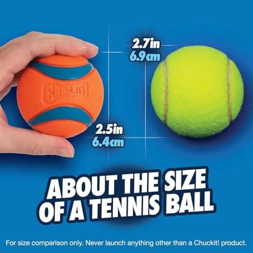 Chuckit! Ultra Ball Dog Toy - Medium 2.5-inch Rubber Fetch Ball | 3-Pack, Floating, High Bounce thumbnail 3