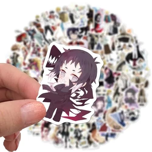 Mozoltov Cartoon Bungo Stray Dogs Stickers 100Pcs | Waterproof Vinyl Decals for Laptop & More thumbnail 6