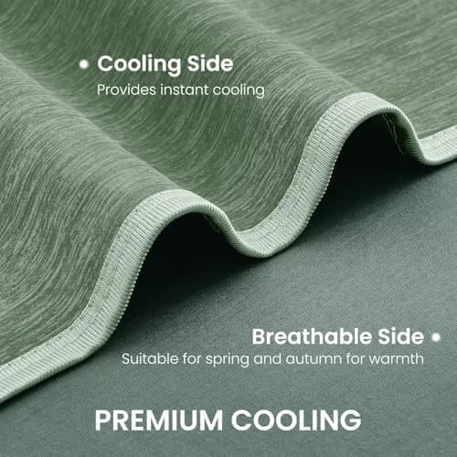 Topcee Cooling Blanket 127cm x 178cm (50"x70") | Breathable Fabric for Hot Sleepers thumbnail 5