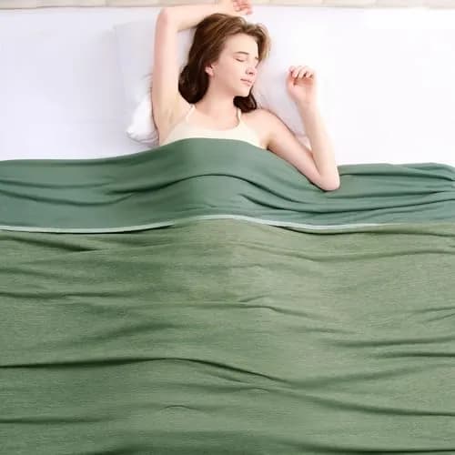Topcee Cooling Blanket 127cm x 178cm (50"x70") | Breathable Fabric for Hot Sleepers thumbnail 9