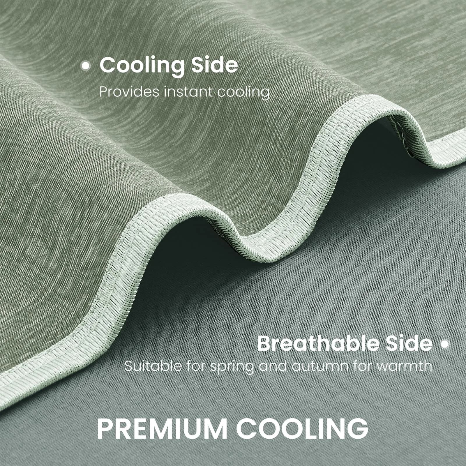 Topcee Cooling Blanket 2.27 kg (5 lb) Queen Size 90"x90" | Breathable Fabric for Hot Sleepers - view 5