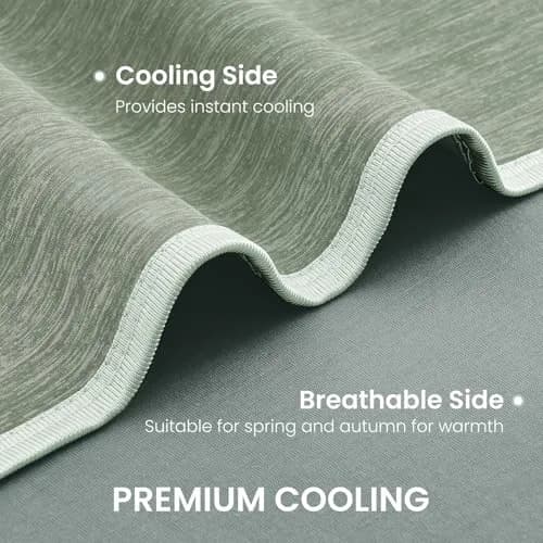 Topcee Cooling Blanket 2.27 kg (5 lb) Queen Size 90"x90" | Breathable Fabric for Hot Sleepers thumbnail 5