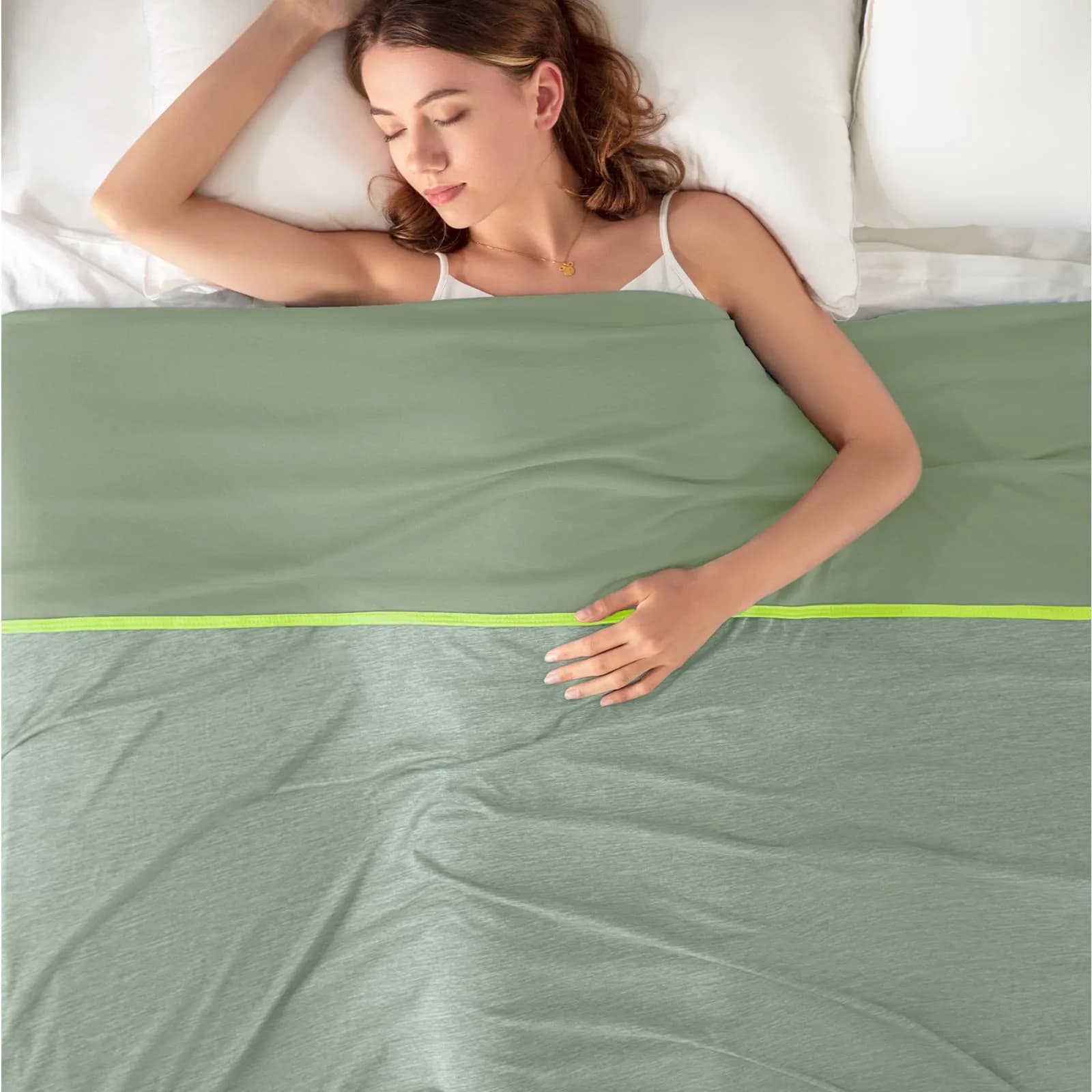 Topcee Cooling Blanket 2.27 kg (5 lb) Queen Size 90"x90" | Breathable Fabric for Hot Sleepers - view 9