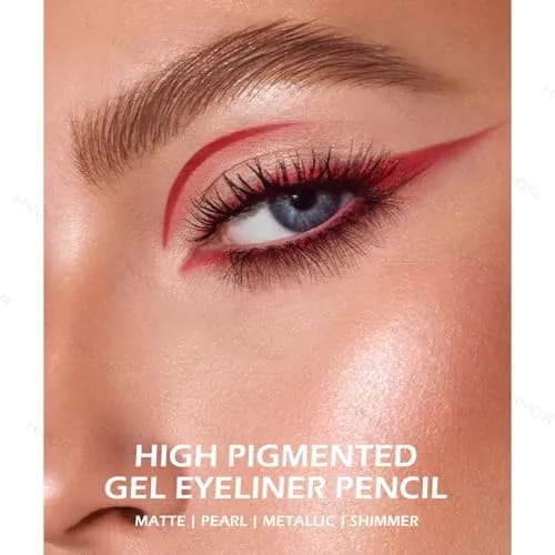 Ownest Shimmer Green Gel Eyeliner Pen Set | 3 Colors, Waterproof, Includes Sharpener thumbnail 4