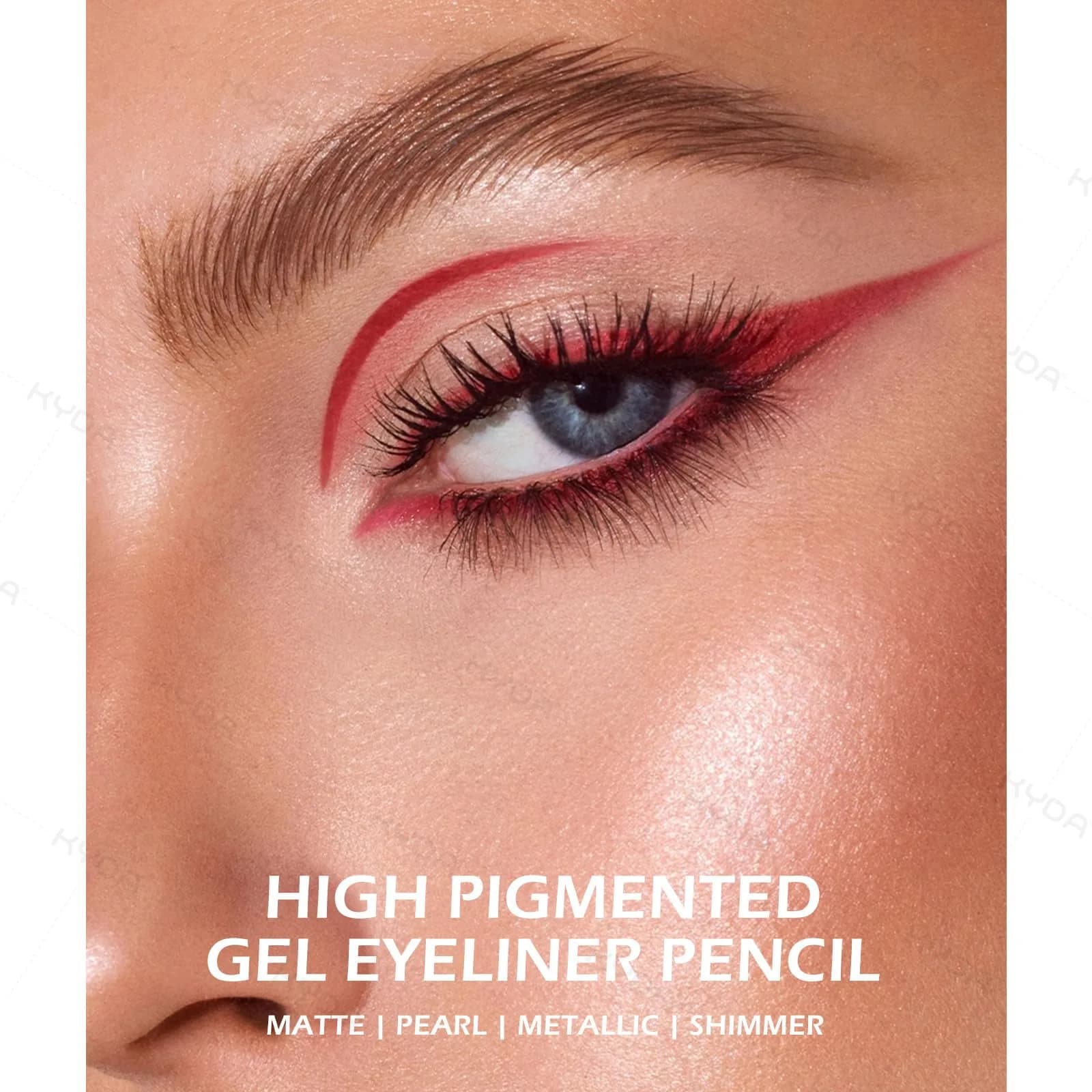 Ownest Shimmer Green Gel Eyeliner Pen Set | 3 Colors, Waterproof, Includes Sharpener - view 4