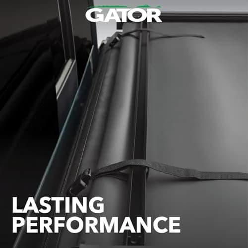 Gator Soft Tri-Fold Truck Bed Tonneau Cover 4'6" Bed | Weather-Sealed, No-Drill, Cargo Keepers Included thumbnail 4