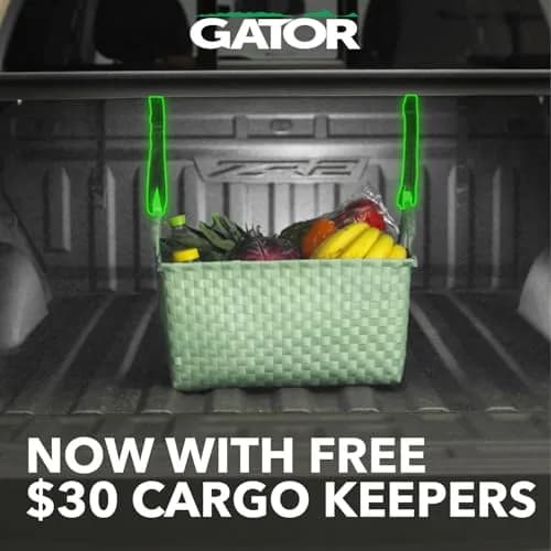 Gator Soft Tri-Fold Truck Bed Tonneau Cover 4'6" Bed | Weather-Sealed, No-Drill, Cargo Keepers Included thumbnail 5