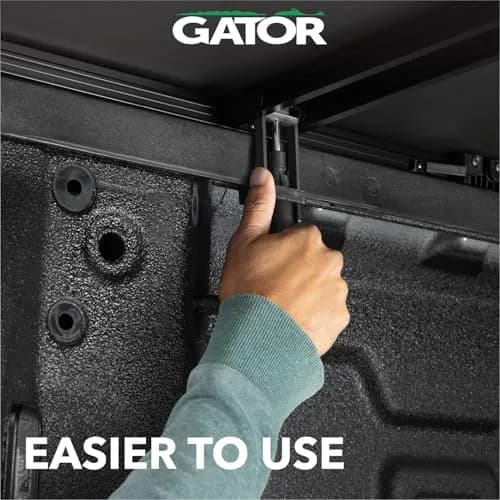 Gator Soft Tri-Fold Truck Bed Tonneau Cover 4'6" Bed | Weather-Sealed, No-Drill, Cargo Keepers Included thumbnail 3