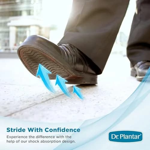 Dr. Plantar Insoles for Men | Arch Support, Heel Cushion, Memory Foam, Gel Stabilizers, Sizes 8-12 thumbnail 4