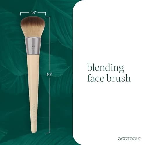 EcoTools Vegan Foundation Brush (Pack of 12) | Dense Synthetic Bristles for Seamless Makeup Application thumbnail 5