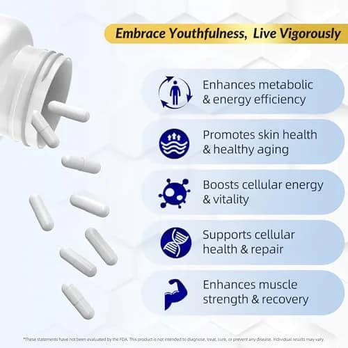I LOVE HEALTH NMN 500MG Per Capsule – High Purity 99.9% NAD+ Support for Cellular Energy & Aging, 60 Capsules thumbnail 6