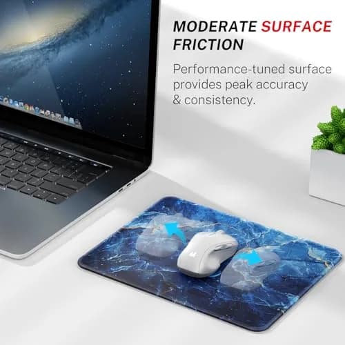 MROCO Ocean Marble Mouse Pad 21.6 cm x 27.9 cm (8.5 x 11 Inch) | Smooth Glide & Precise Control thumbnail 2