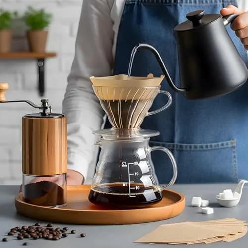 Prudiut #4 Cone Coffee Filters 8-12 Cup | Natural Wood Pulp, No-Clean, Compatible with Ninja thumbnail 6