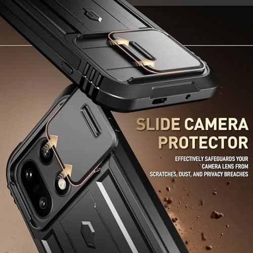 Poetic Revolution Case for OnePlus 15 5G | Black, Full-Body Rugged Dual-Layer Shockproof Case with Kickstand & Slide Camera Cover thumbnail 4
