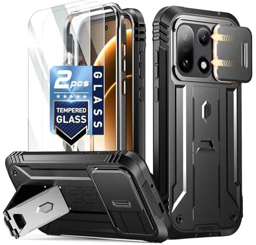 Poetic Revolution Case for OnePlus 15 5G | Black, Full-Body Rugged Dual-Layer Shockproof Case with Kickstand & Slide Camera Cover thumbnail 1