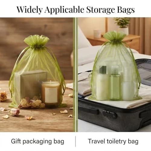 Sukh Fruit Protection Bags 8"x12" | Reusable Mesh Organza Bags for Fruits & Vegetables thumbnail 7