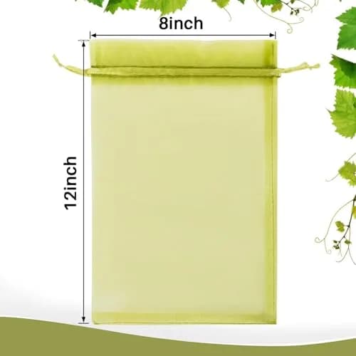 Sukh Fruit Protection Bags 8"x12" | Reusable Mesh Organza Bags for Fruits & Vegetables thumbnail 2