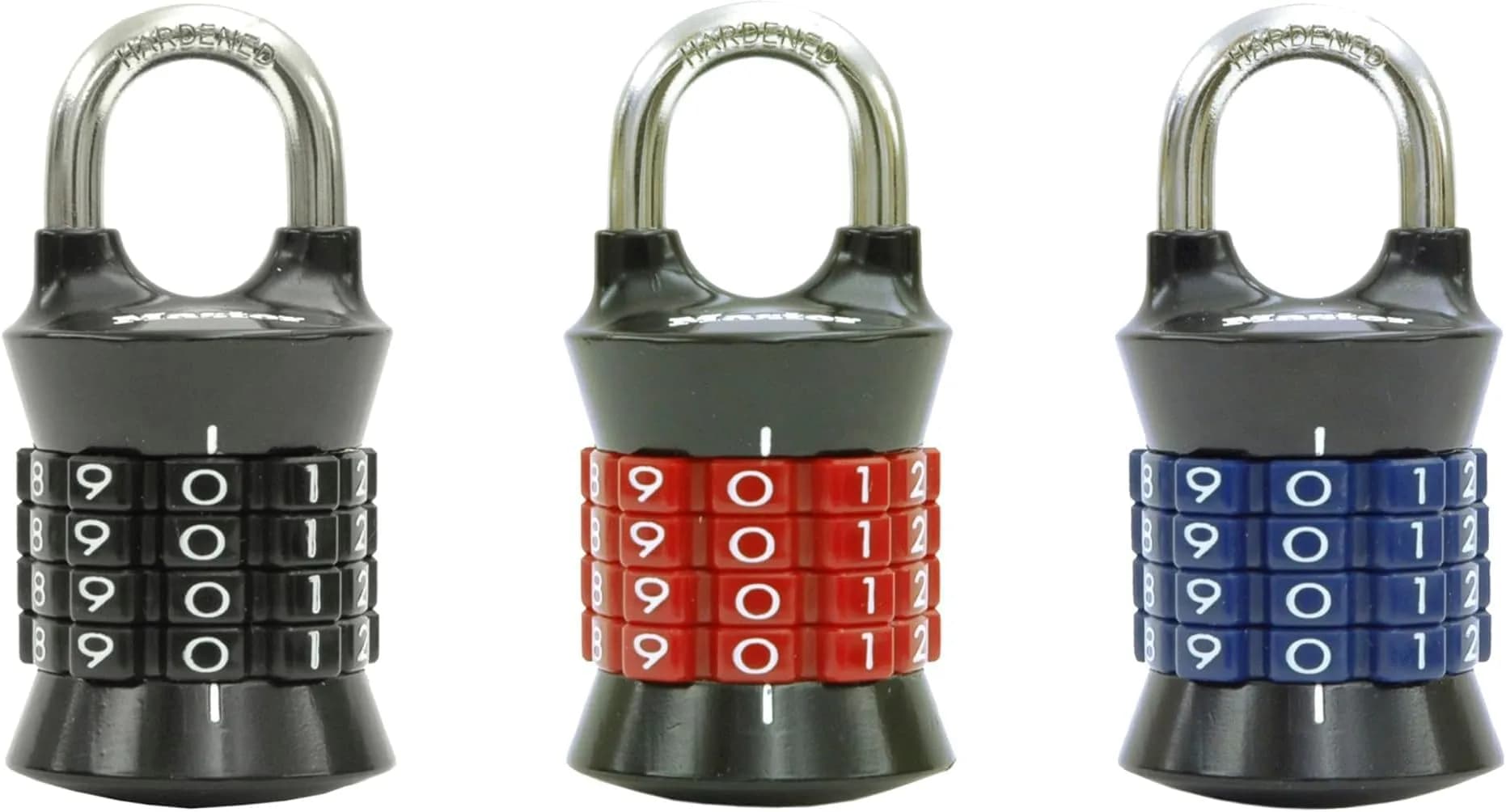 Master Lock 1535EC3 Set Your Own Combination Padlock 30 Pack | Durable Metal Body, Hardened Steel Shackle, Indoor Use — May Vary