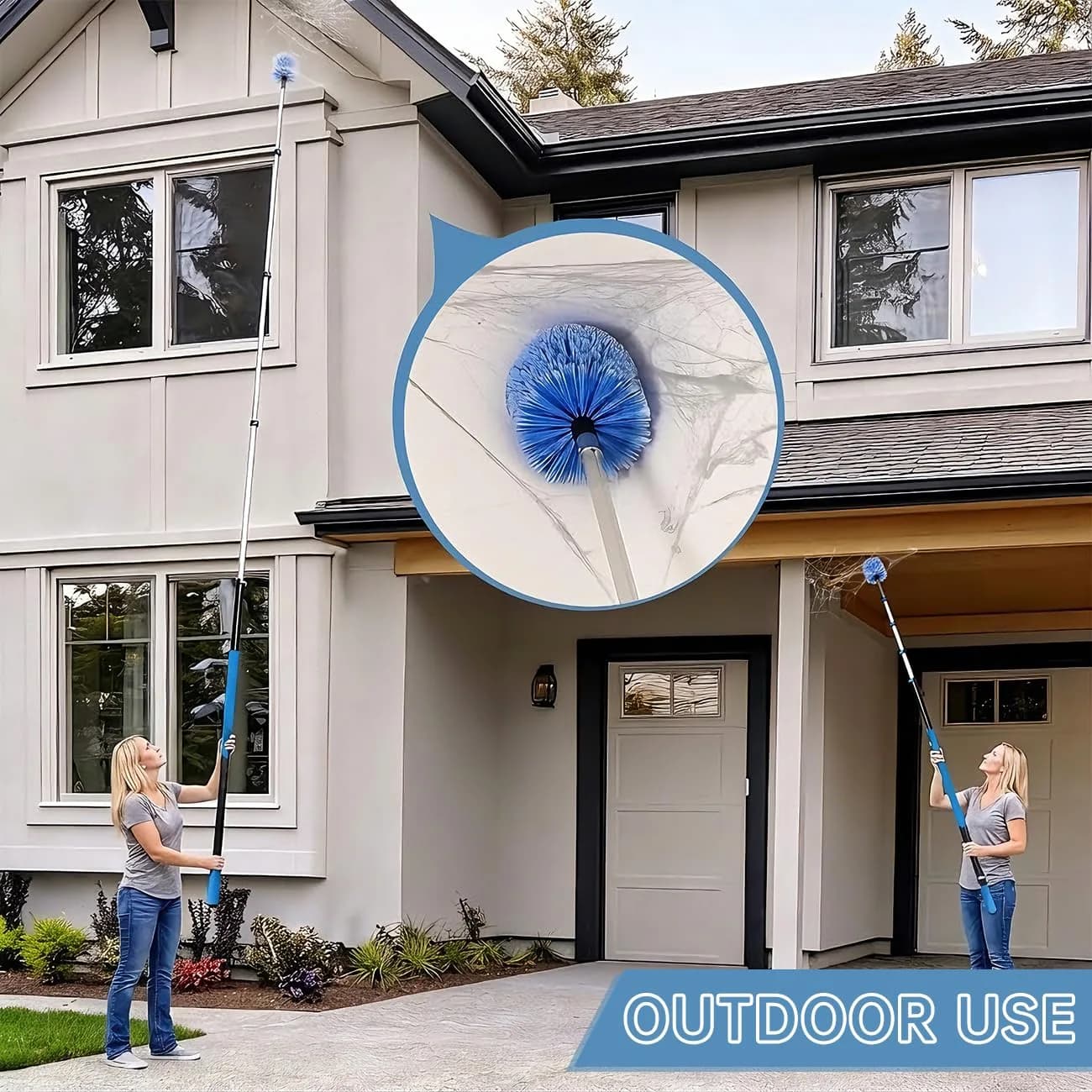 MAYKI Cobweb Duster Head Brush with Universal Threading | Attaches to Standard Poles - view 7