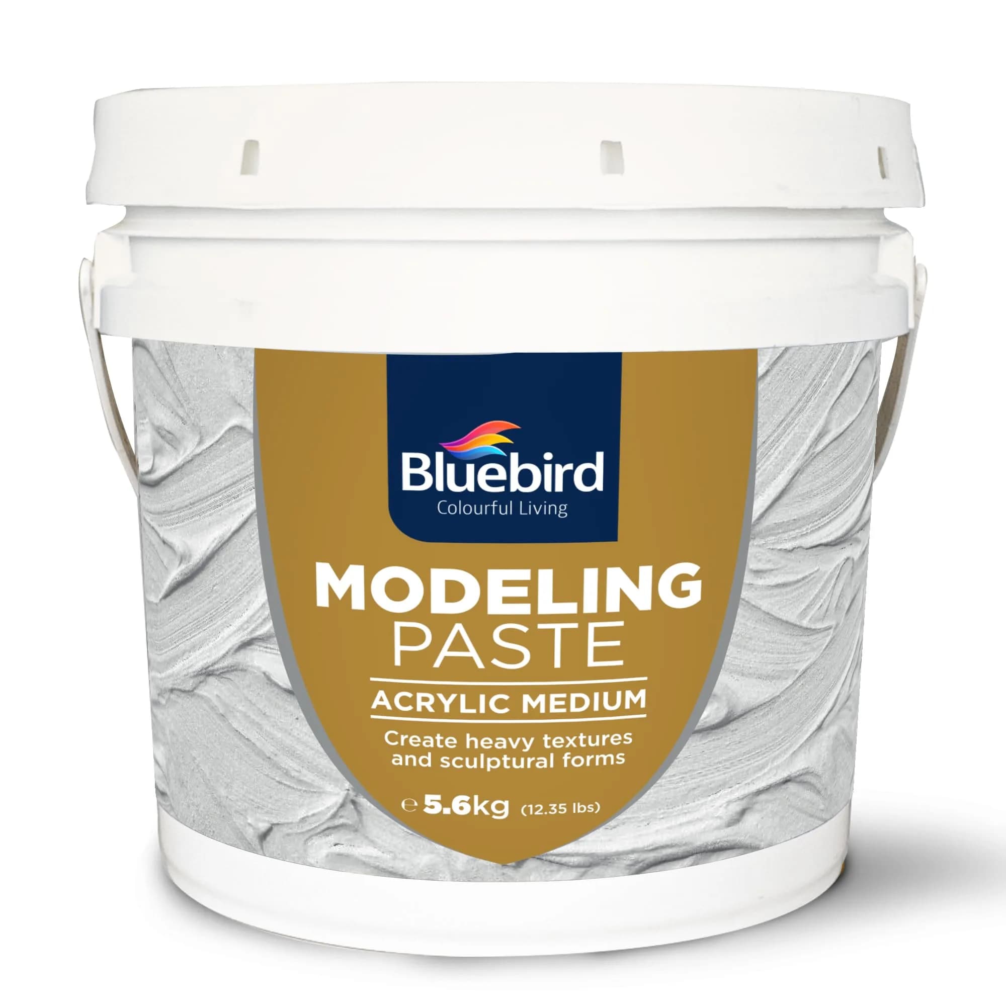 Bluebird Thick Modeling Paste White 150g (5.3 Oz) | High Density Acrylic Medium for Texture and Dimension — 5600GM