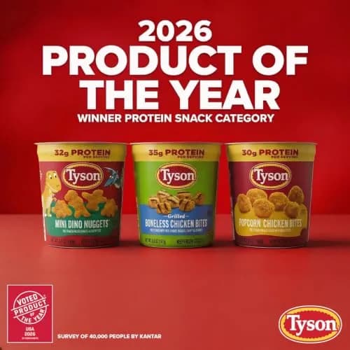 Tyson Frozen Popcorn Chicken Bites Cup 5.3 Oz | Protein-Packed Snack, Fully Cooked & Microwave Ready thumbnail 2