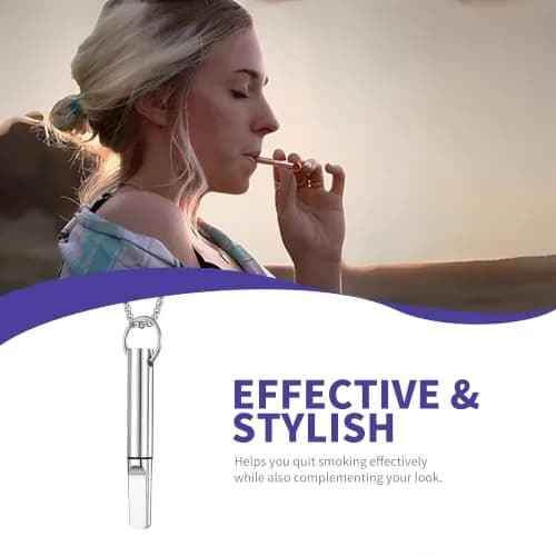 BALSALTA Breathe Necklace, Silver | Mindful Breathing Accessory with 3 Fruit Mint Inserts thumbnail 7