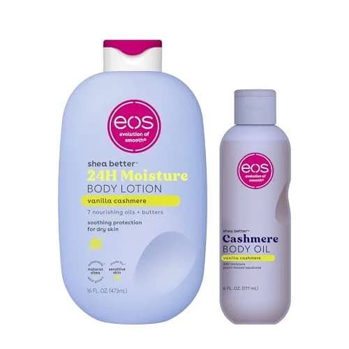 eos Shea Better Body Lotion + Body Oil Vanilla Cashmere | 606ml (22 Fl Oz) | 24-Hour Moisture thumbnail 1