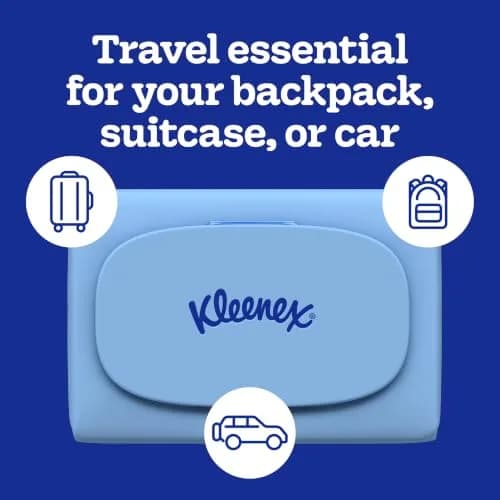 Kleenex Snap & Go Ultra Soft Facial Tissues, 9 Packs, 25 Tissues per Pack | Compact, Travel-Ready, 3-Ply, Gentle & Irritation-Free thumbnail 5