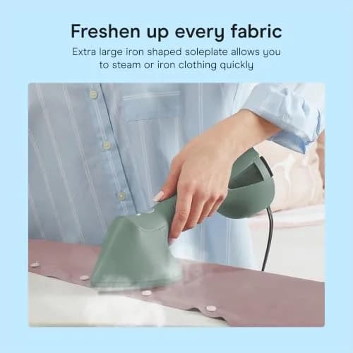 Conair Garment Steamer & Iron 1700W | Compact, Green | Fast Wrinkle Removal thumbnail 5