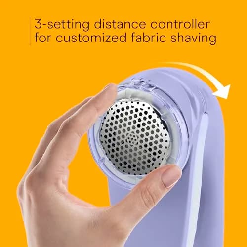 Conair Fabric Shaver and Lint Remover 2" Head | Portable Battery-Operated Lavender thumbnail 4
