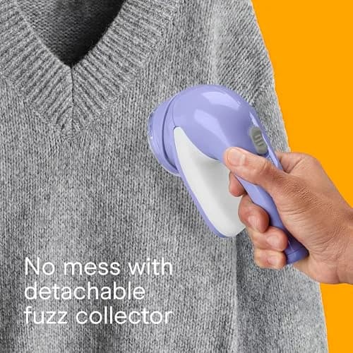Conair Fabric Shaver and Lint Remover 2" Head | Portable Battery-Operated Lavender thumbnail 5