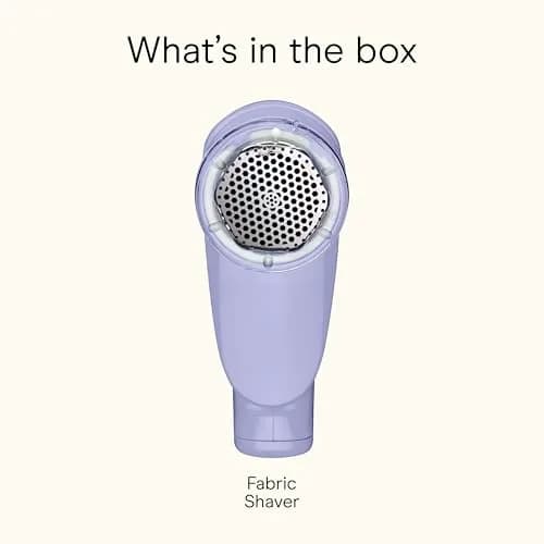 Conair Fabric Shaver and Lint Remover 2" Head | Portable Battery-Operated Lavender thumbnail 6