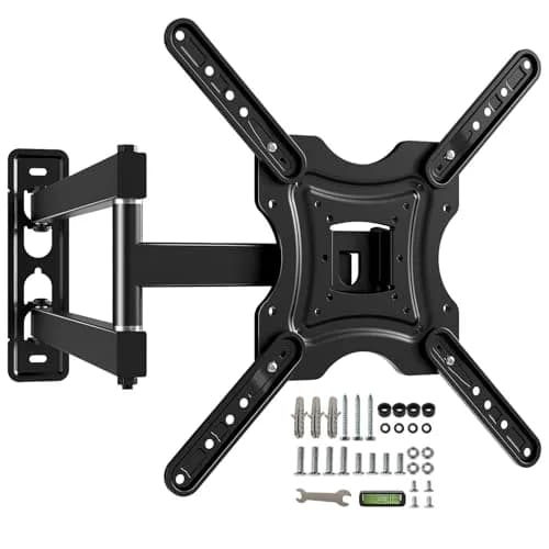 Gkyet Full Motion TV Wall Mount, Swivel Tilt, VESA 400x400mm, Up to 66 lbs | Universal for 19-55 inch LED Monitors thumbnail 1