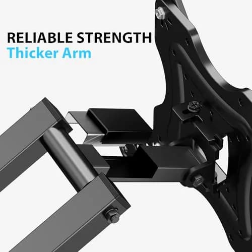 Gkyet Full Motion TV Wall Mount, Swivel Tilt, VESA 400x400mm, Up to 66 lbs | Universal for 19-55 inch LED Monitors thumbnail 3