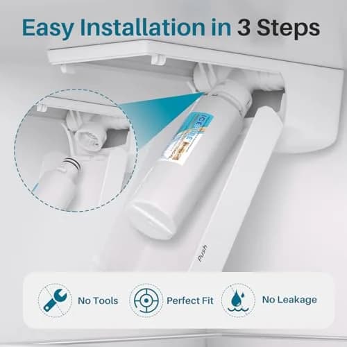ICEPURE Alkaline LT1000PC Refrigerator Water Filter & Air Filter 1 Combo | Balances PH, 200 Gallons thumbnail 8
